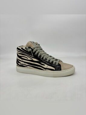 P448 Zebra Glitter High Top